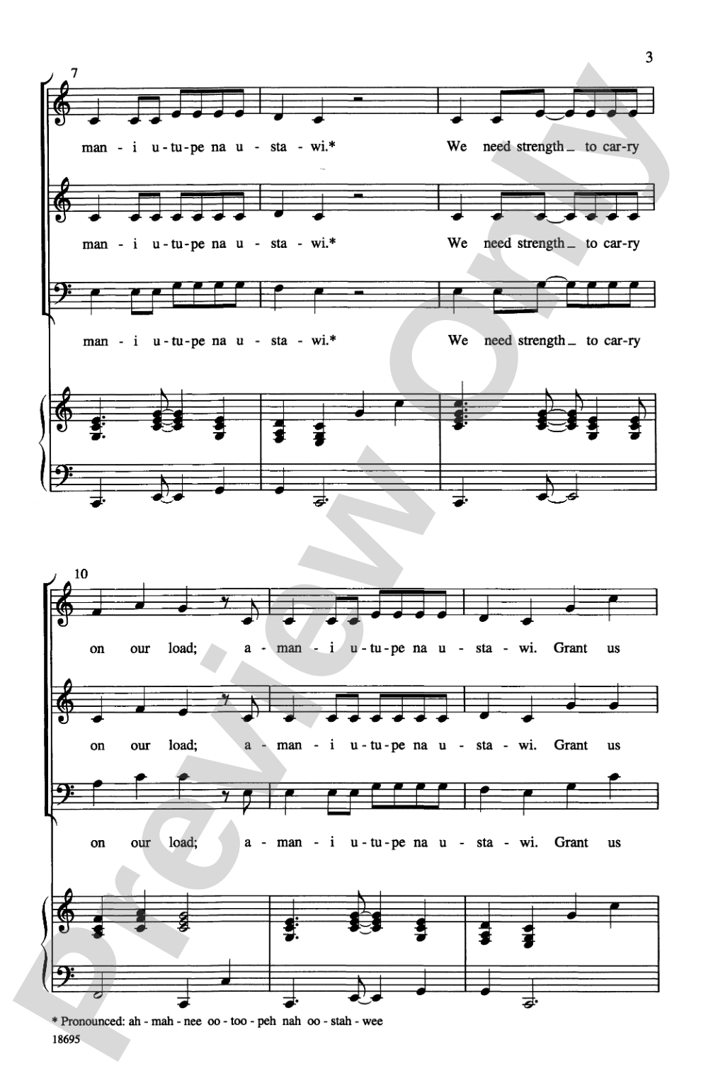 Amani Utupe (Swahili-Grant Us Peace, Give Us Courage): SAB Choral Octavo