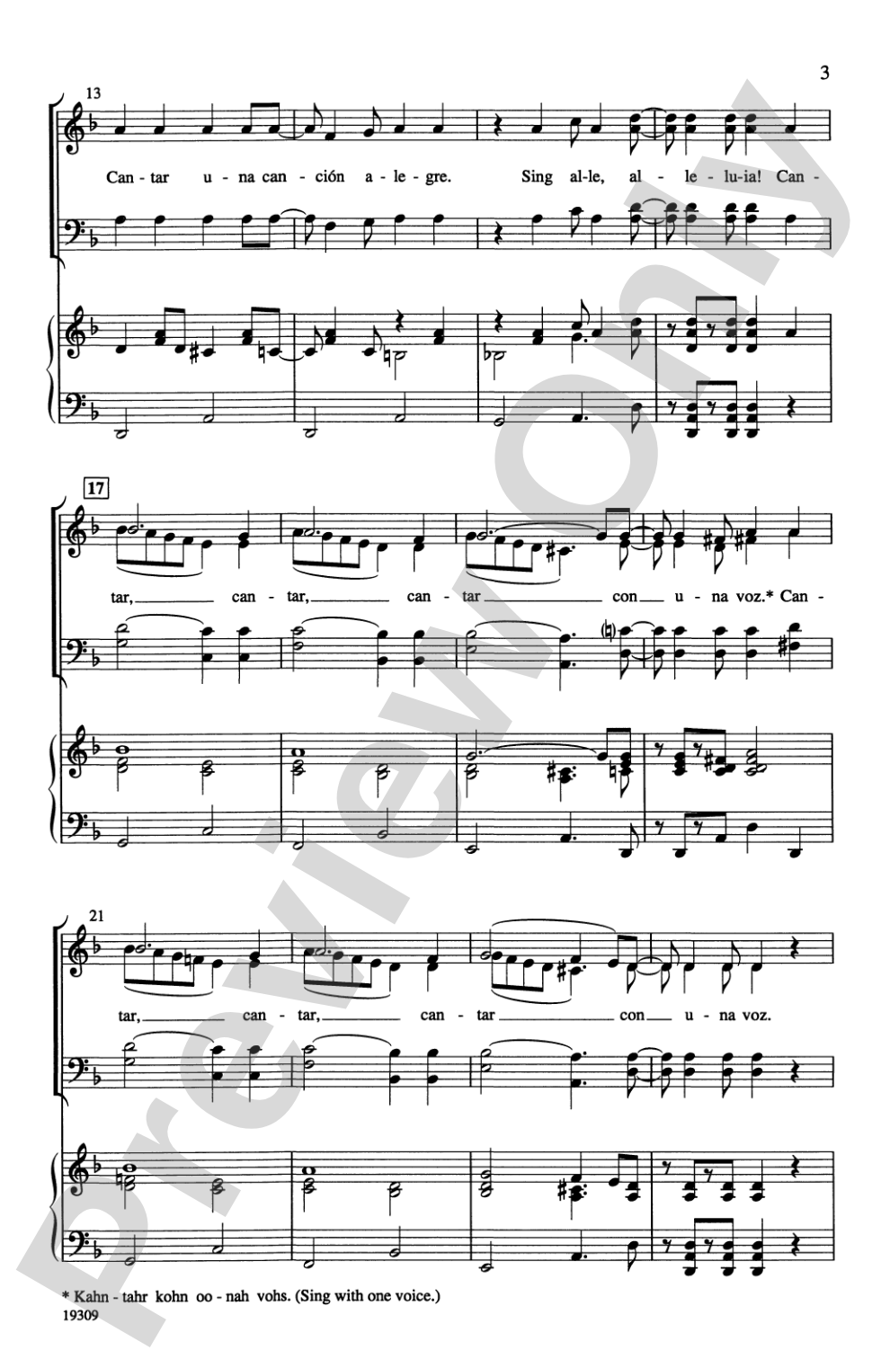 ¡Cantar! (Sing!): SATB Choral Octavo