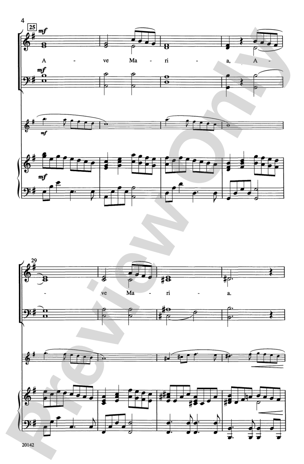 Ave Maria: SATB Choral Octavo