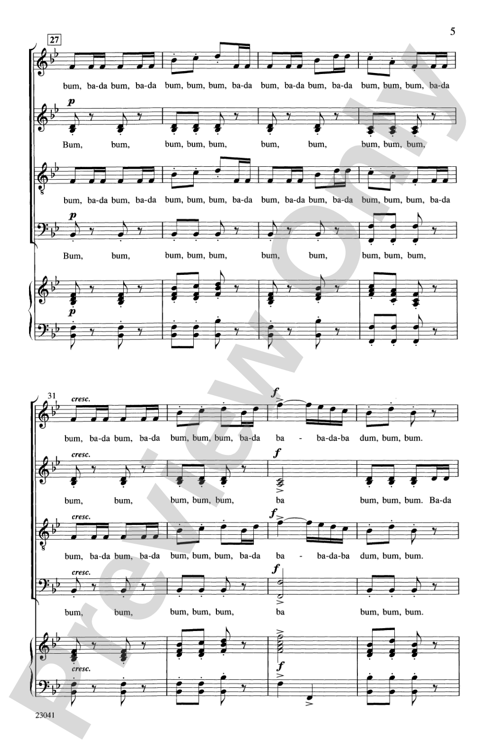 William Tell Overture: SATB divisi, <I>a cappella</I> Choral Octavo