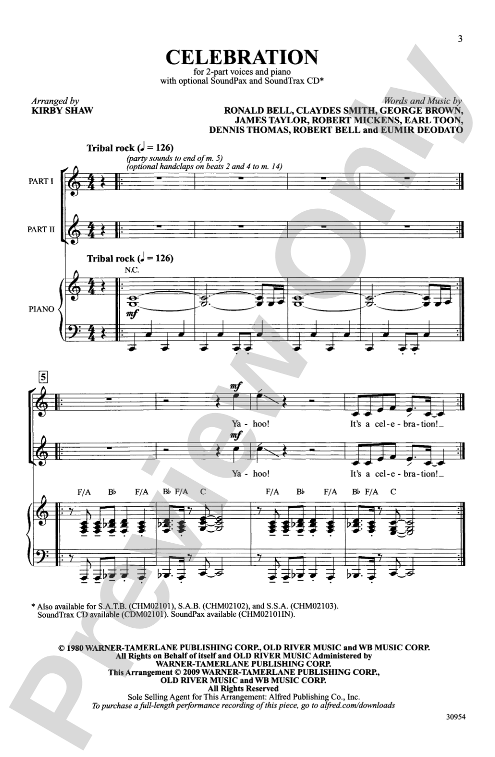 Celebration: 2-Part Choral Octavo