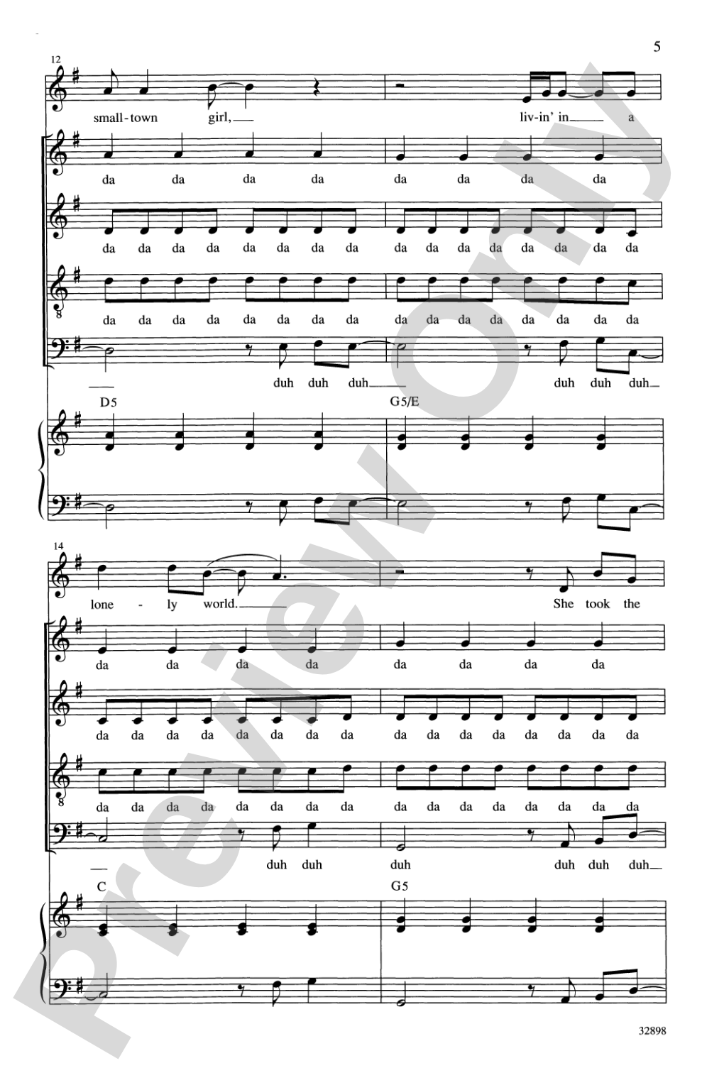 Don't Stop Believin': SATB Choral Octavo