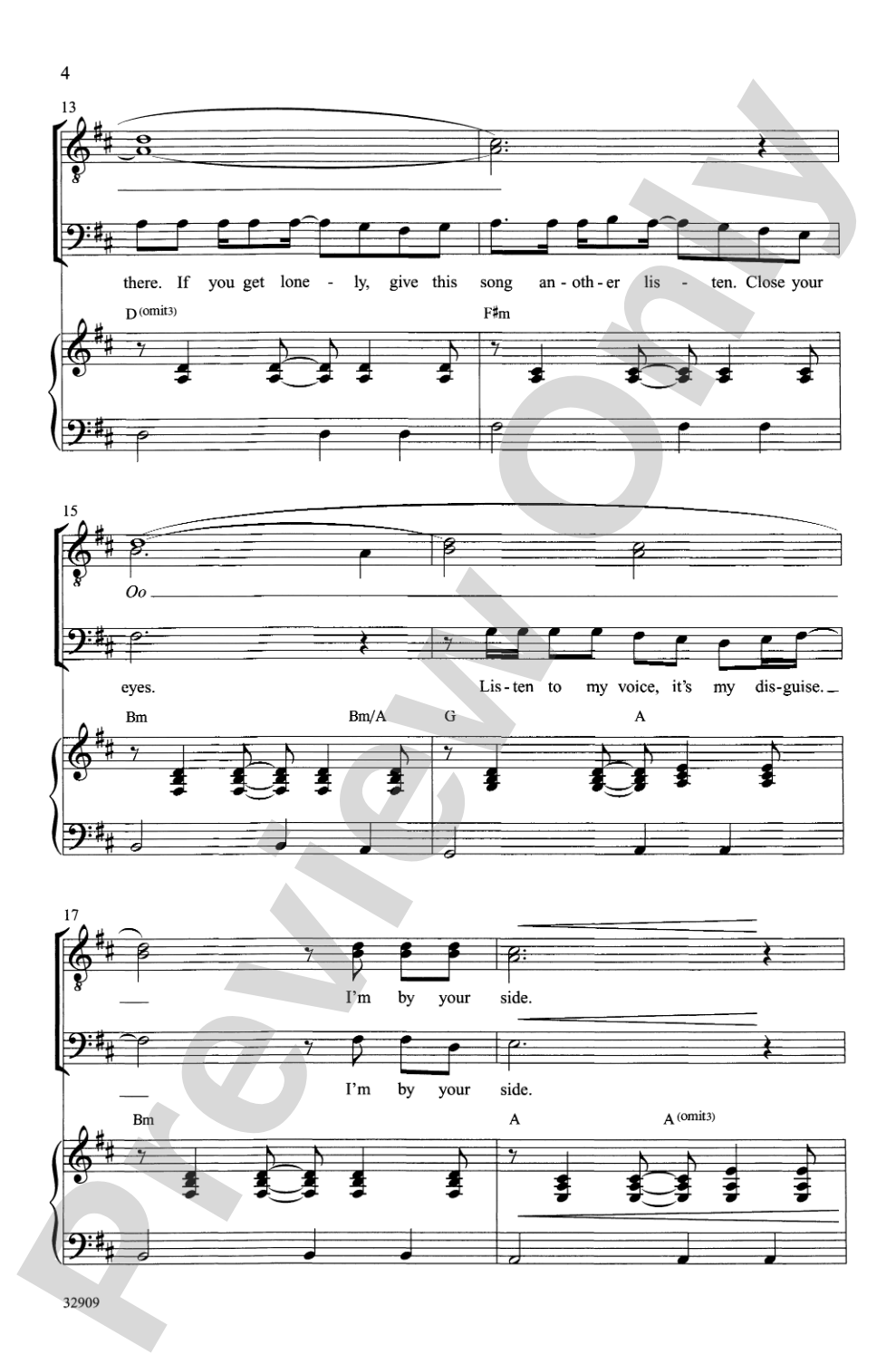 Hey There Delilah / 1, 2, 3, 4: TTB Choral Octavo