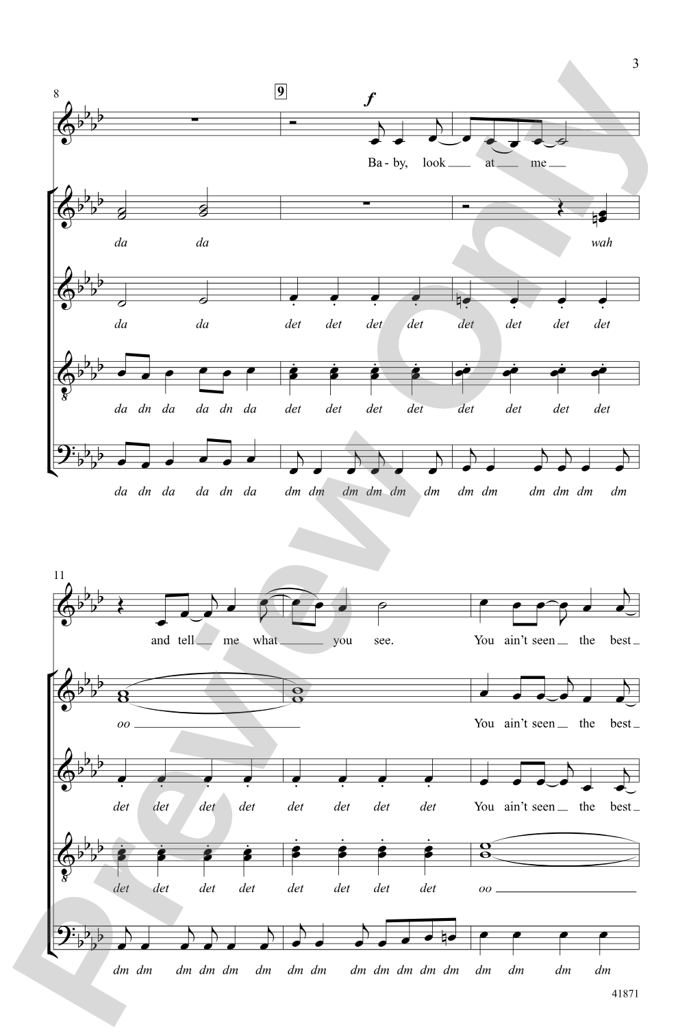 Fame: SATB, <i>a cappella</i> Choral Octavo