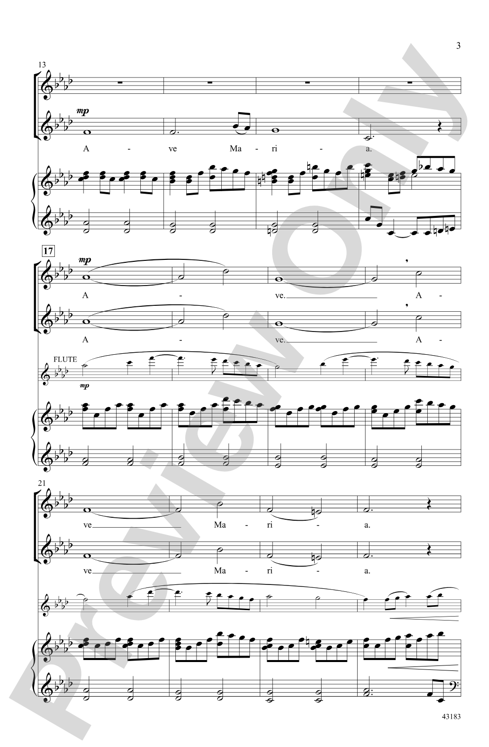 Ave Maria: SSA Choral Octavo