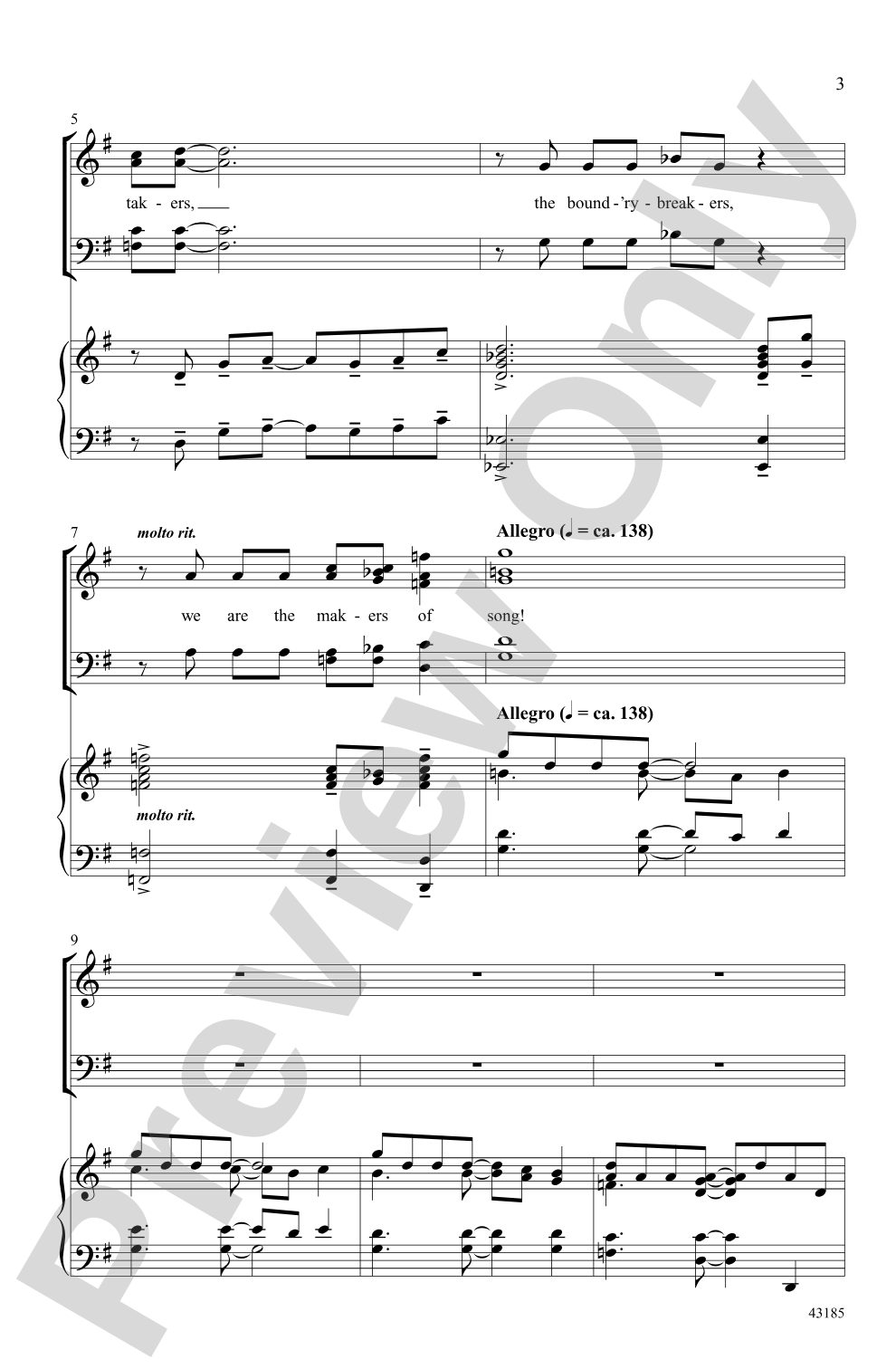 We Are the Music-Makers: SATB Choral Octavo