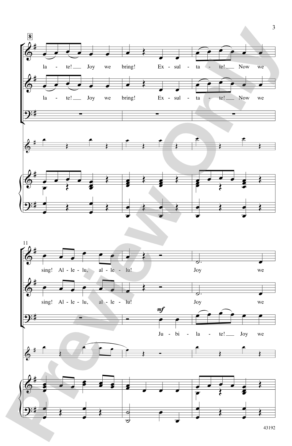 Jubilate! Joy We Bring!: SAB Choral Octavo