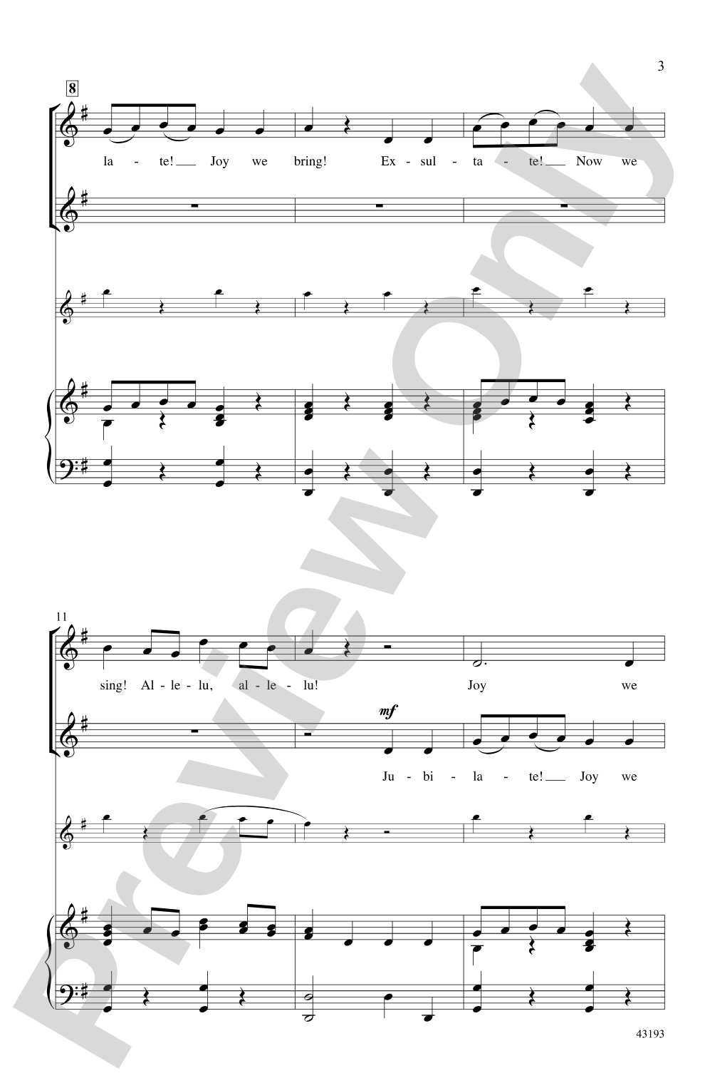 Jubilate! Joy We Bring!: 2-Part Choral Octavo