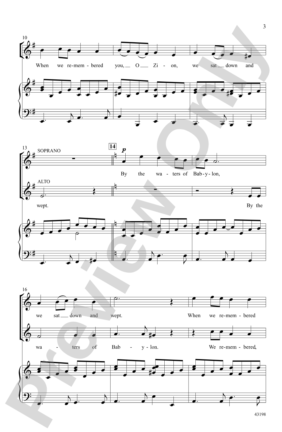 By the Waters: SATB Choral Octavo