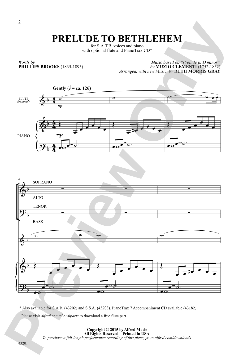 Prelude to Bethlehem: SATB Choral Octavo
