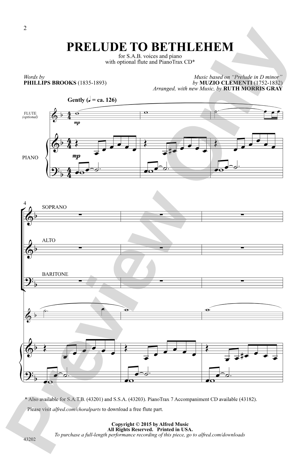 Prelude to Bethlehem: SAB Choral Octavo