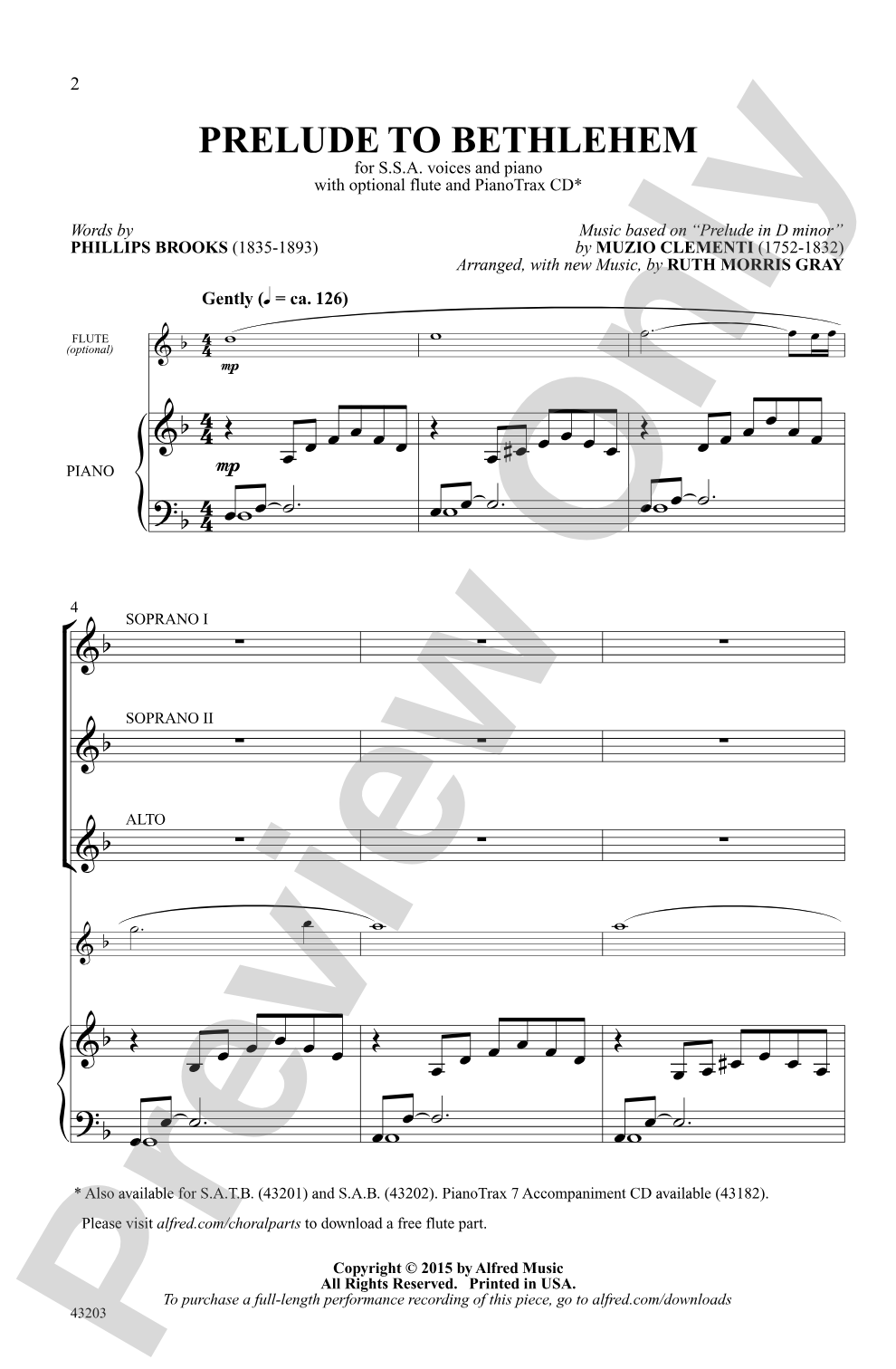 Prelude to Bethlehem: SSA Choral Octavo