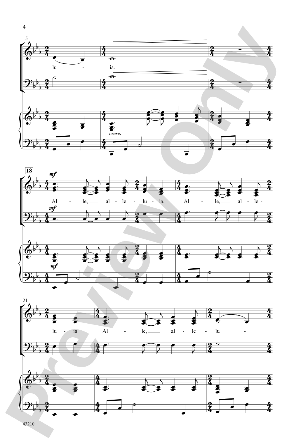 Festival Alleluia: SAB Choral Octavo