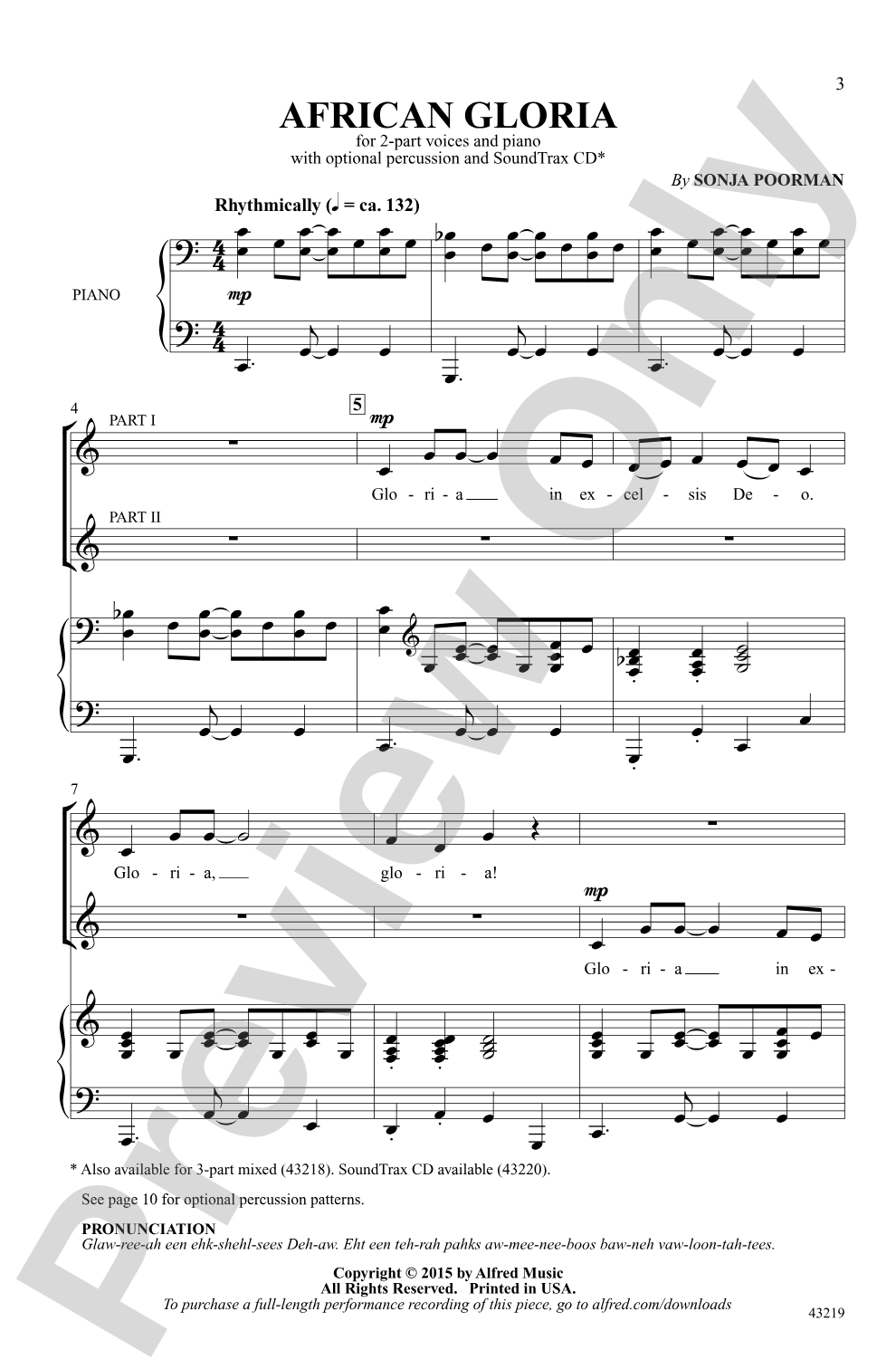 African Gloria: 2-Part Choral Octavo