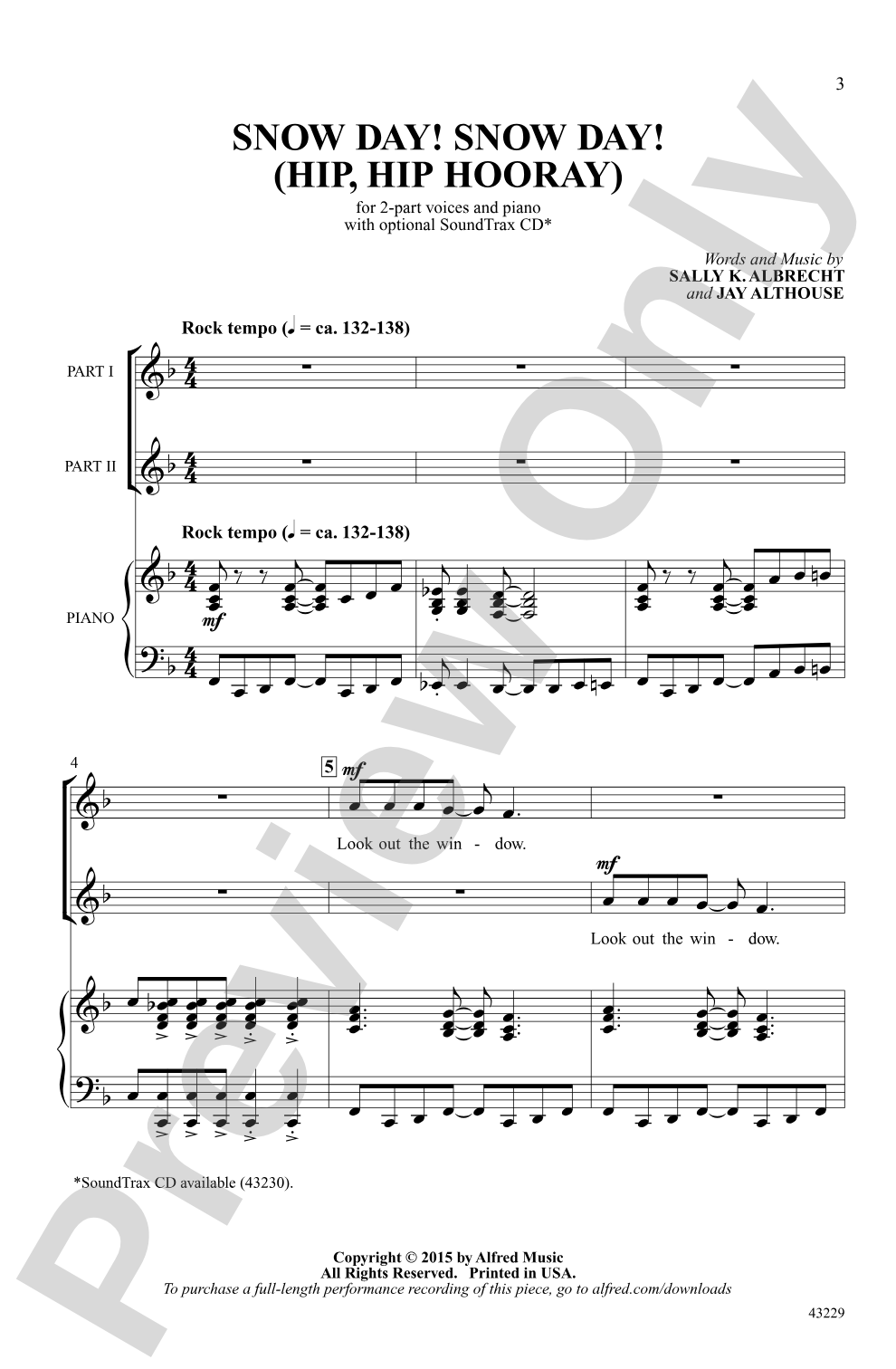 Snow Day! Snow Day!: 2-Part Choral Octavo