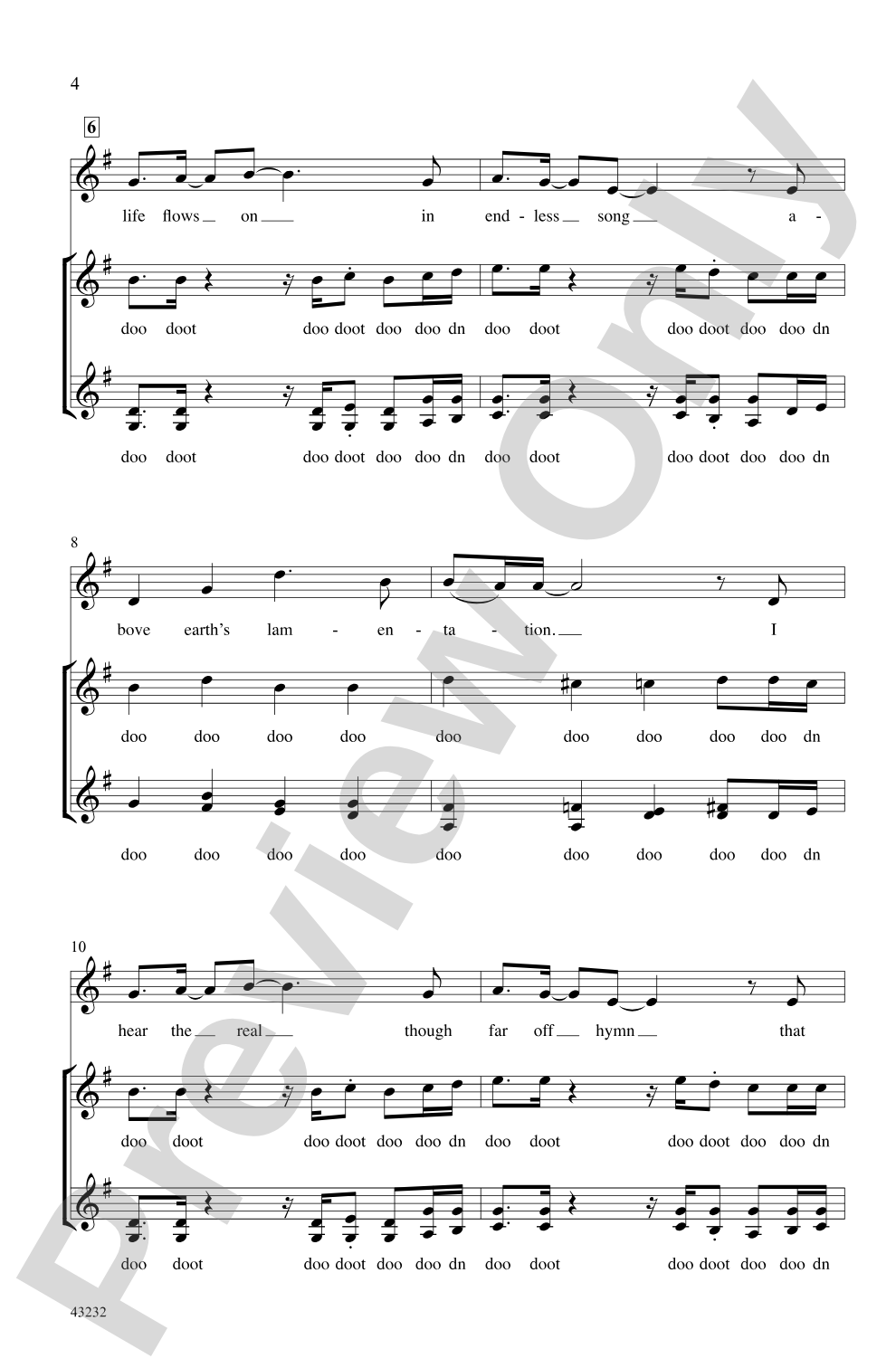 How Can I Keep from Singing?: SSAA, <I>a cappella</I> Choral Octavo