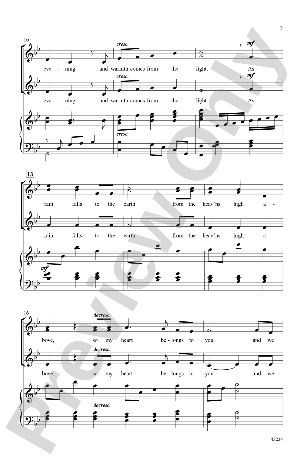 My Heart Belongs to You: SSA Choral Octavo