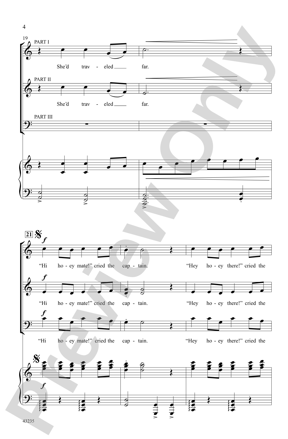 The Sky Over Shannon: 3-Part Mixed Choral Octavo