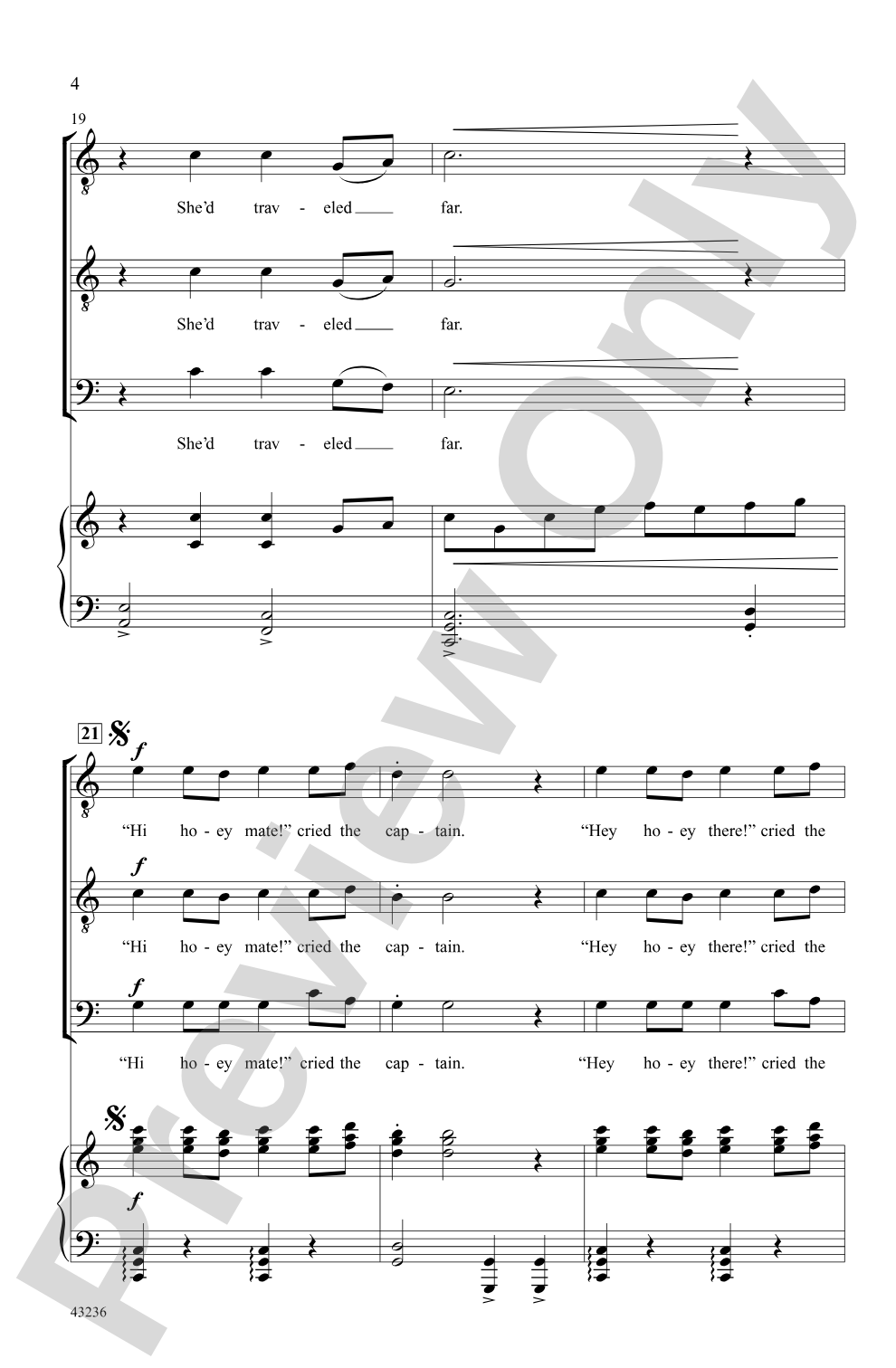 The Sky Over Shannon: TTB Choral Octavo