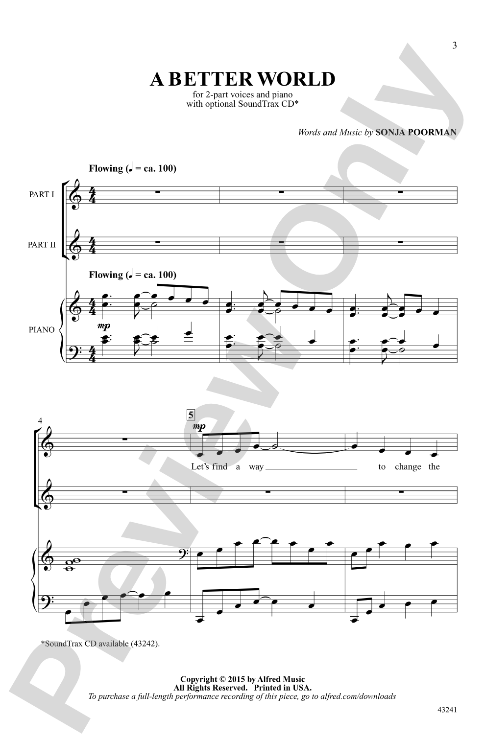 A Better World: 2-Part Choral Octavo