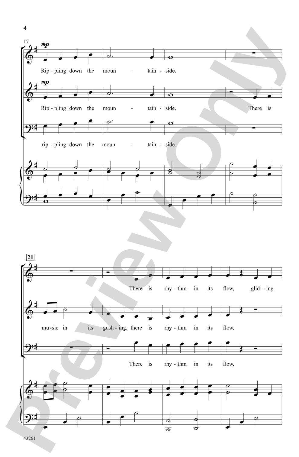 Music in the Water: 3-Part Mixed Choral Octavo