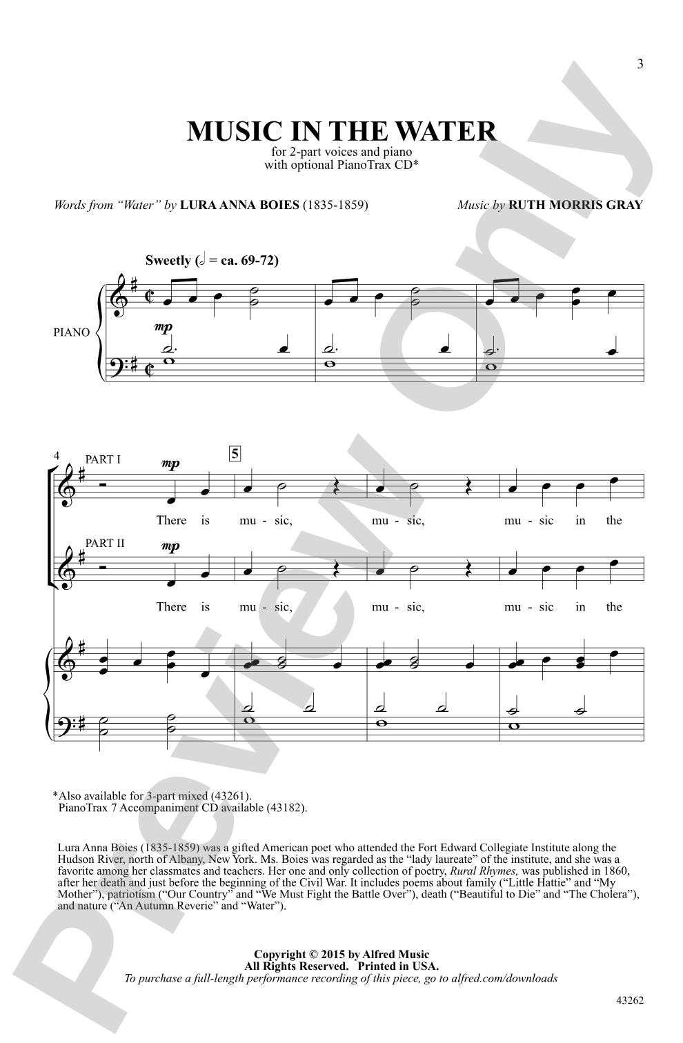 Music in the Water: 2-Part Choral Octavo