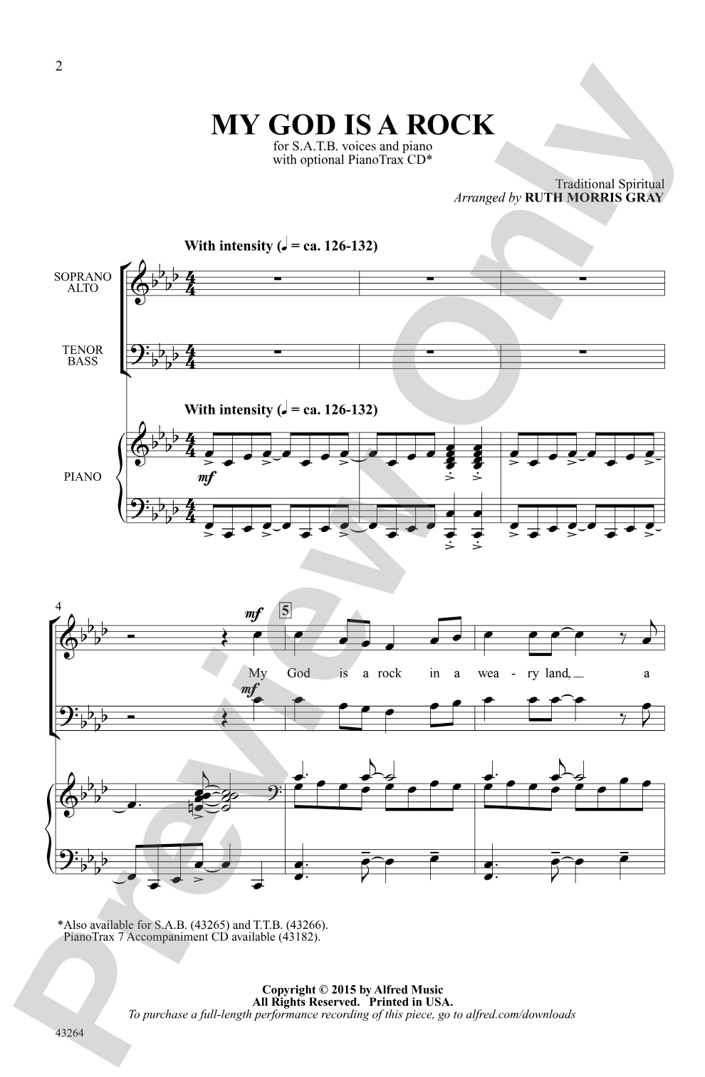 My God Is a Rock: SATB Choral Octavo