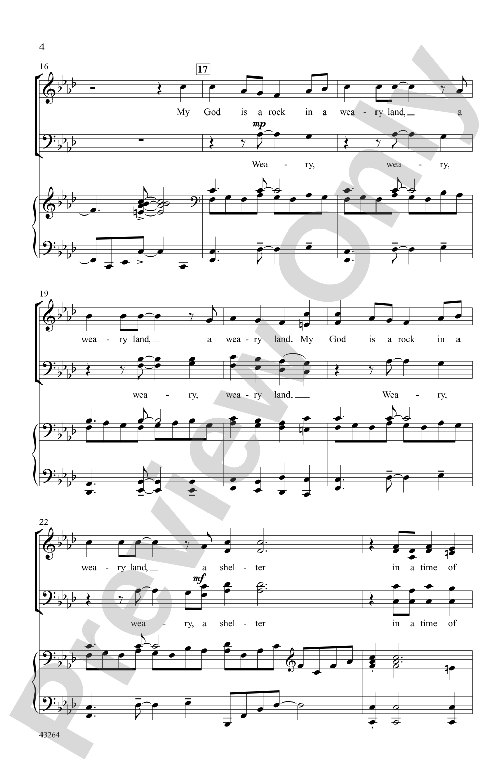 My God Is a Rock: SATB Choral Octavo