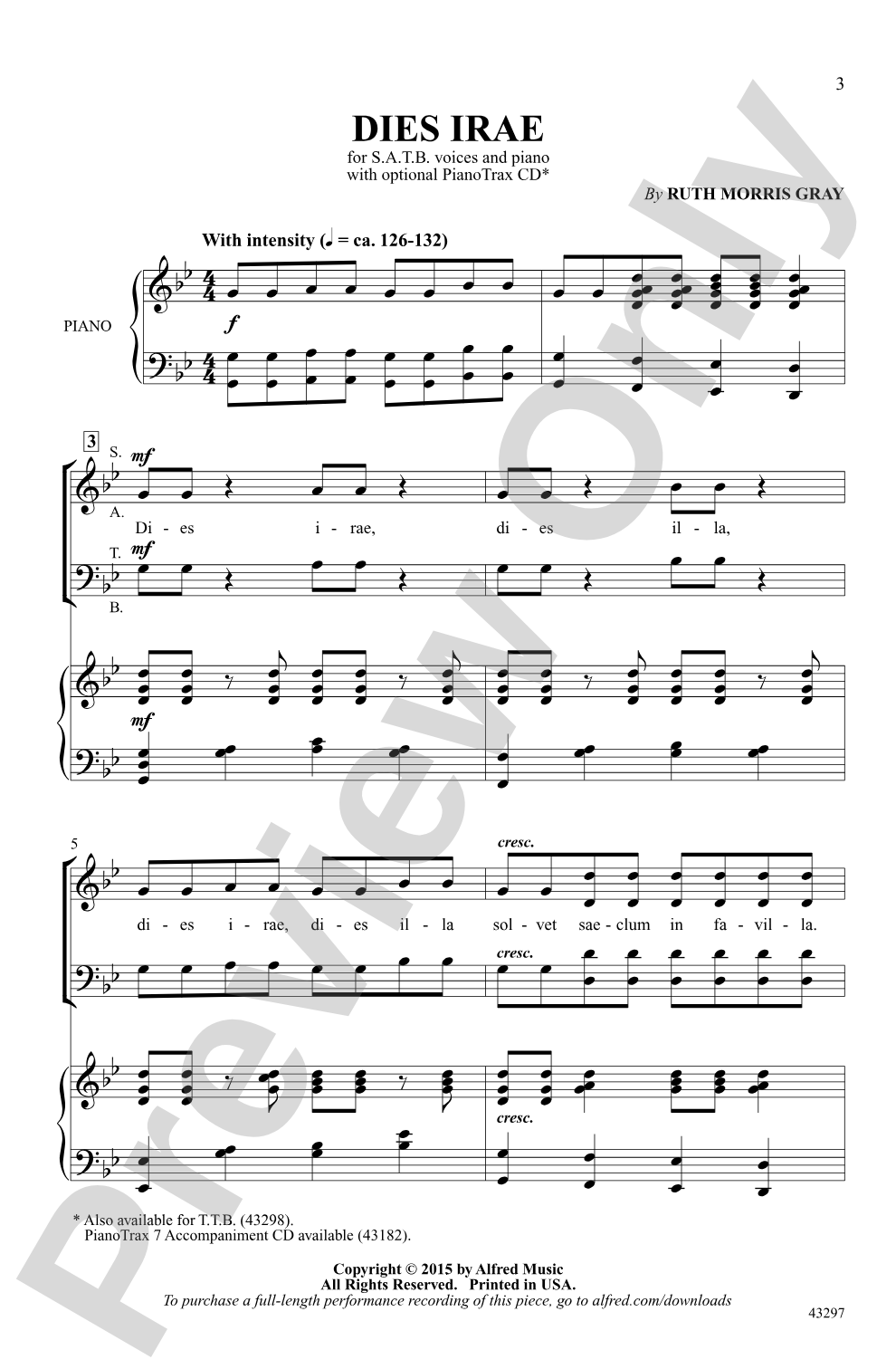 Dies Irae: SATB Choral Octavo