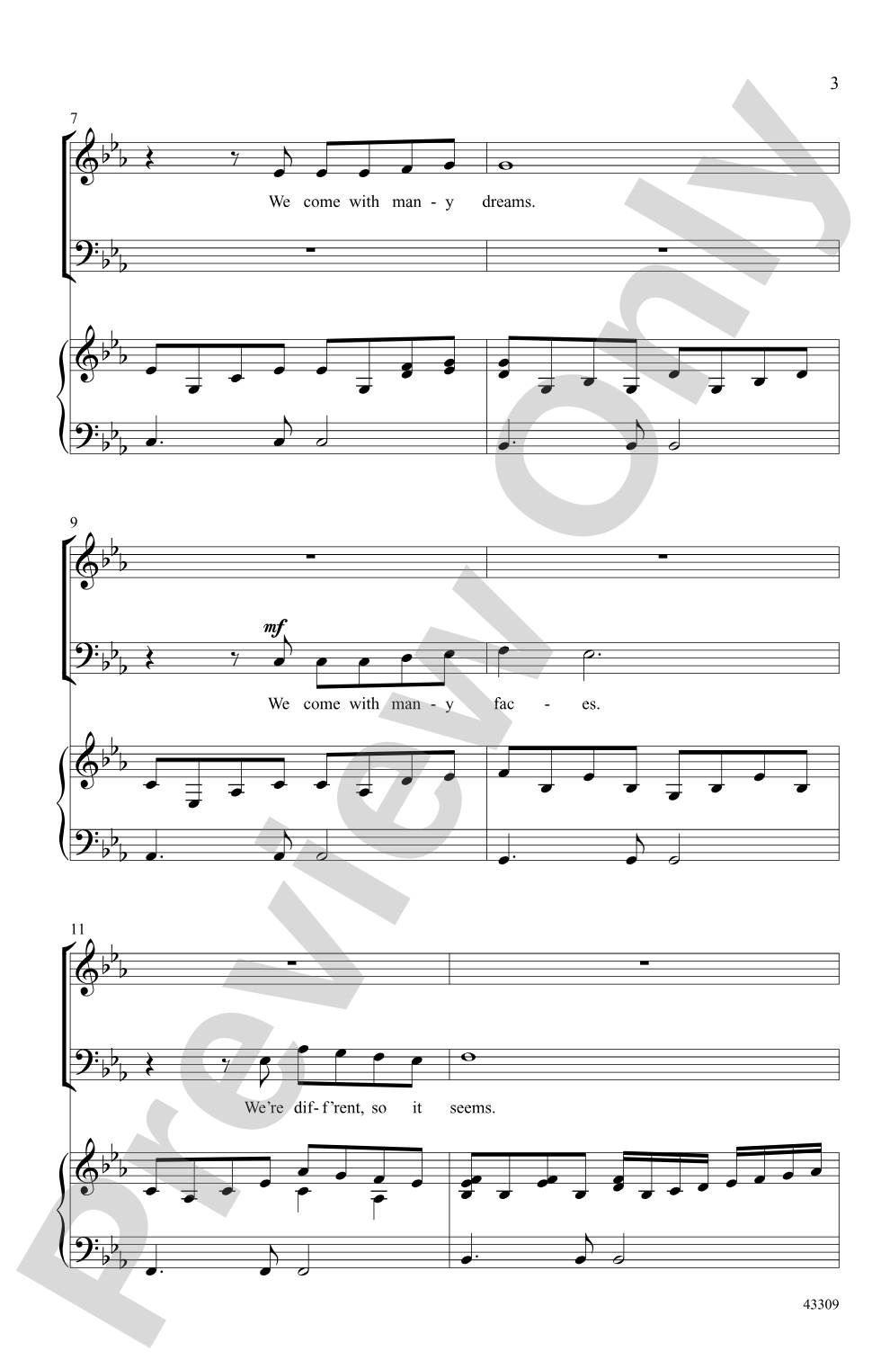 With a Song: SATB Choral Octavo