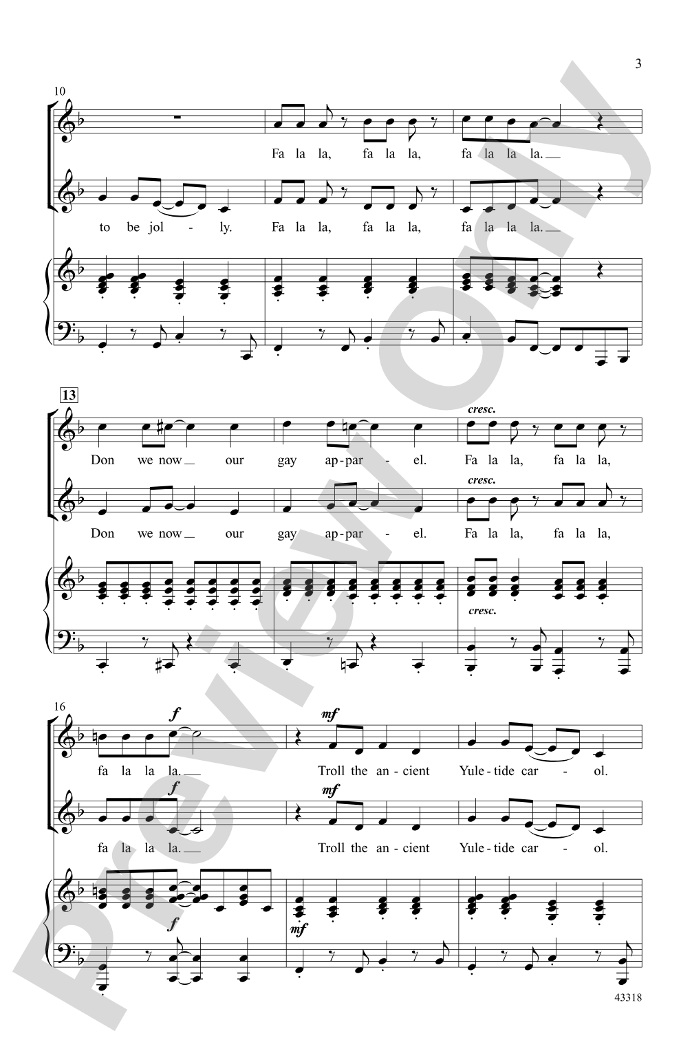 Fa La La La: 2-Part Choral Octavo