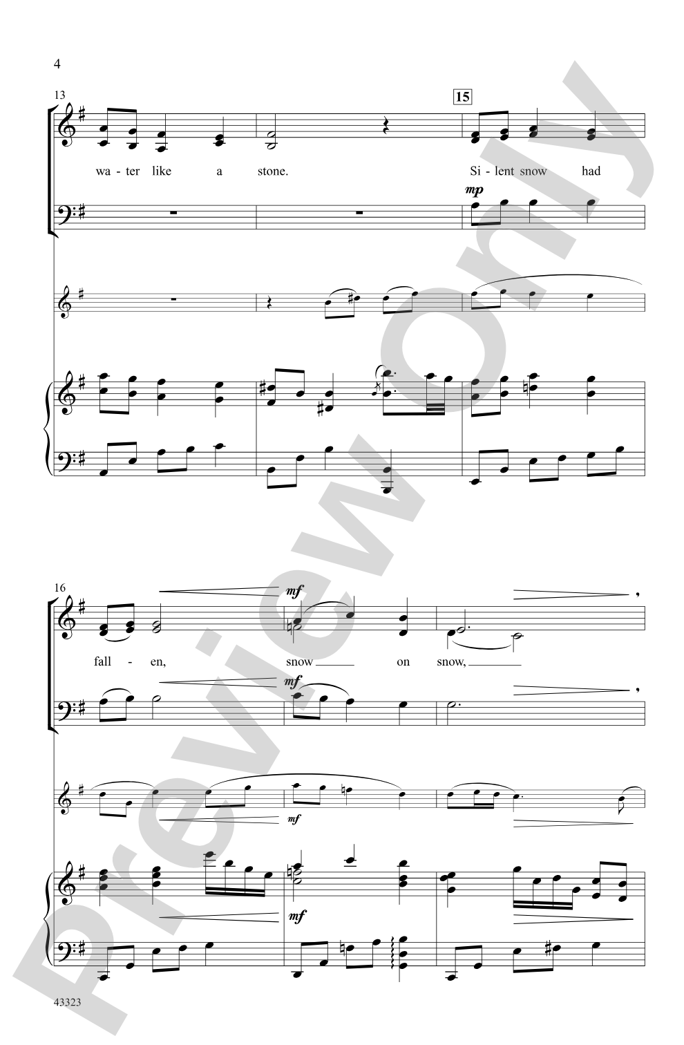 A Midwinter Carol: SAB Choral Octavo