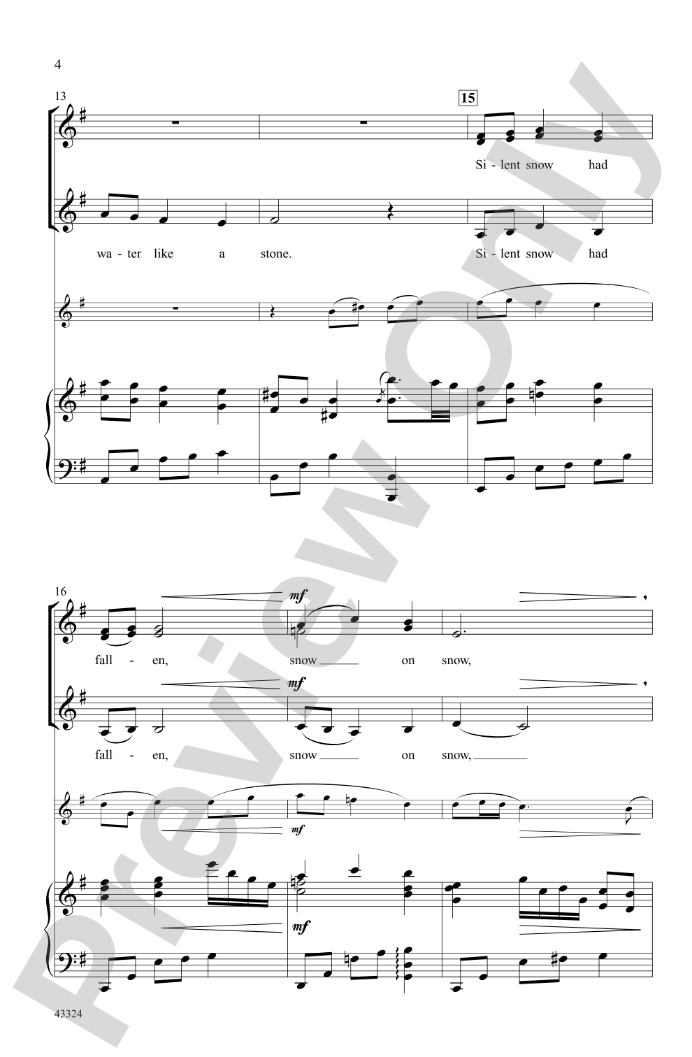 A Midwinter Carol: SSA Choral Octavo