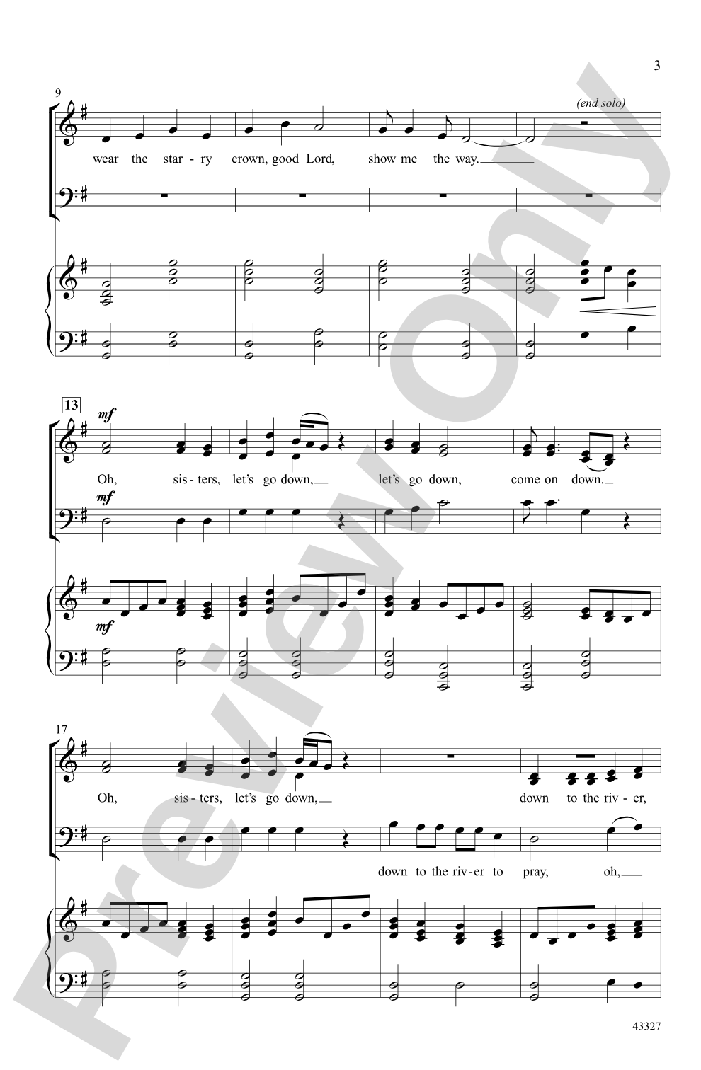 The River: SAB Choral Octavo