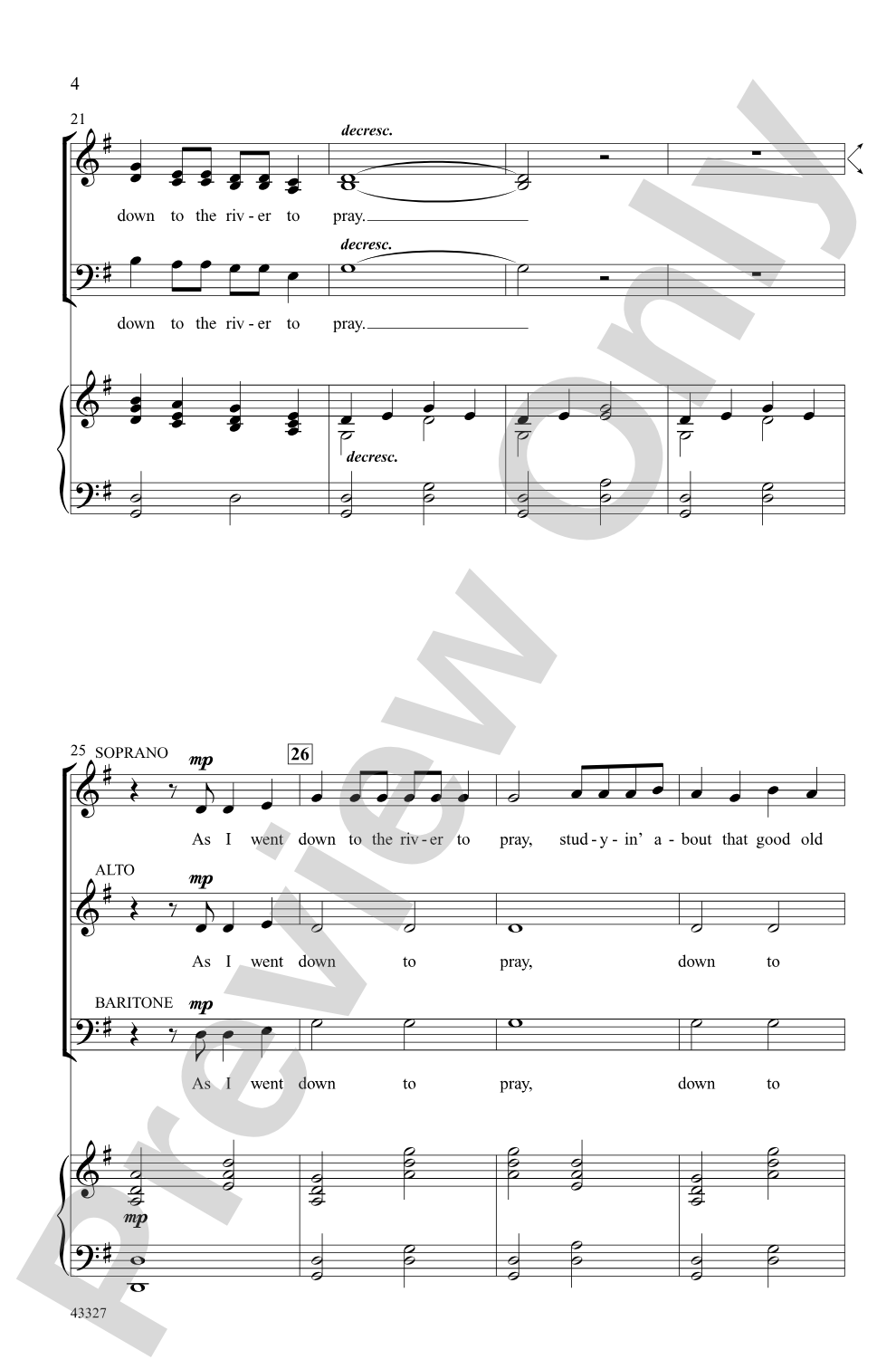 The River: SAB Choral Octavo