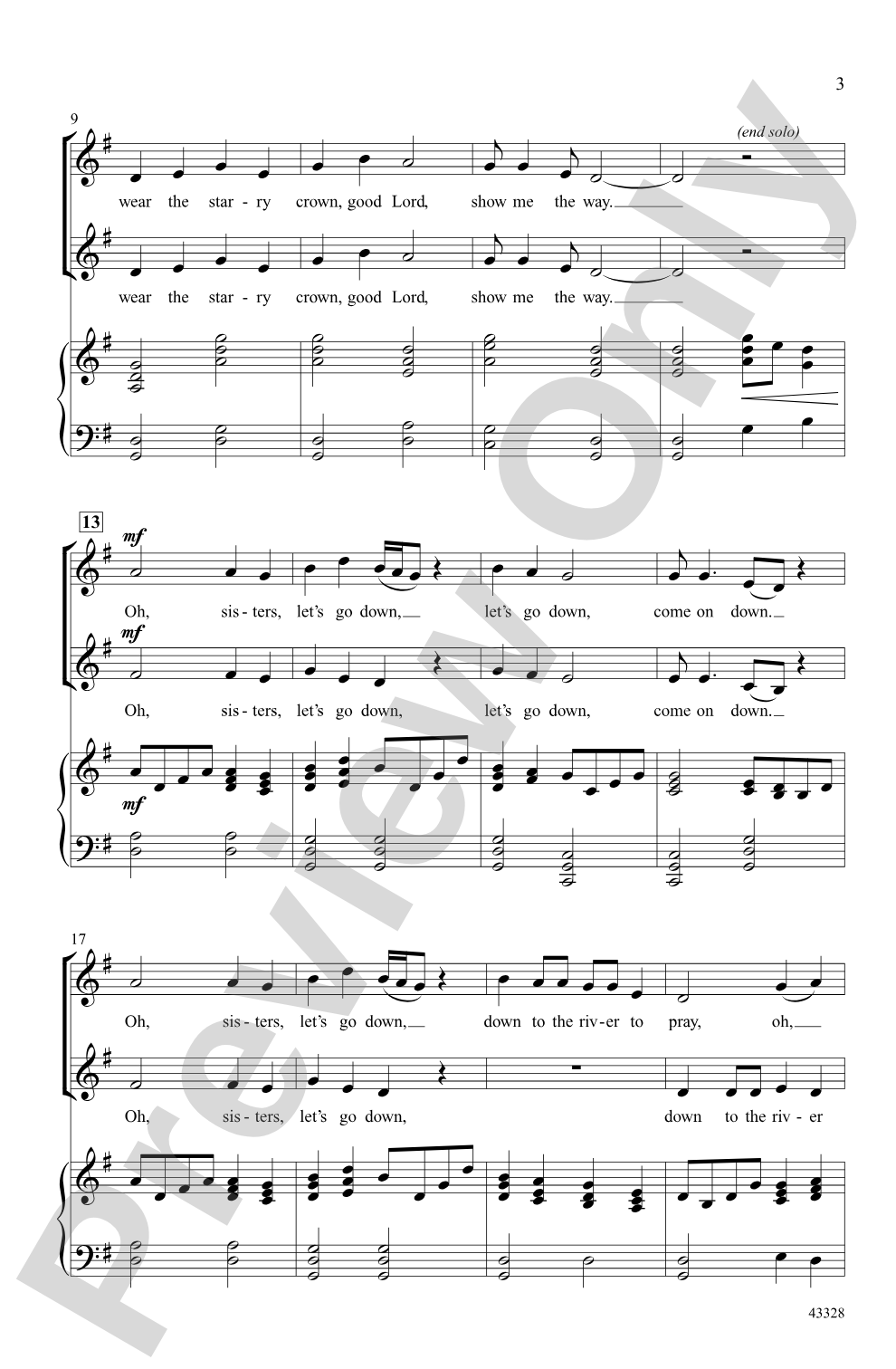 The River: 2-Part Choral Octavo