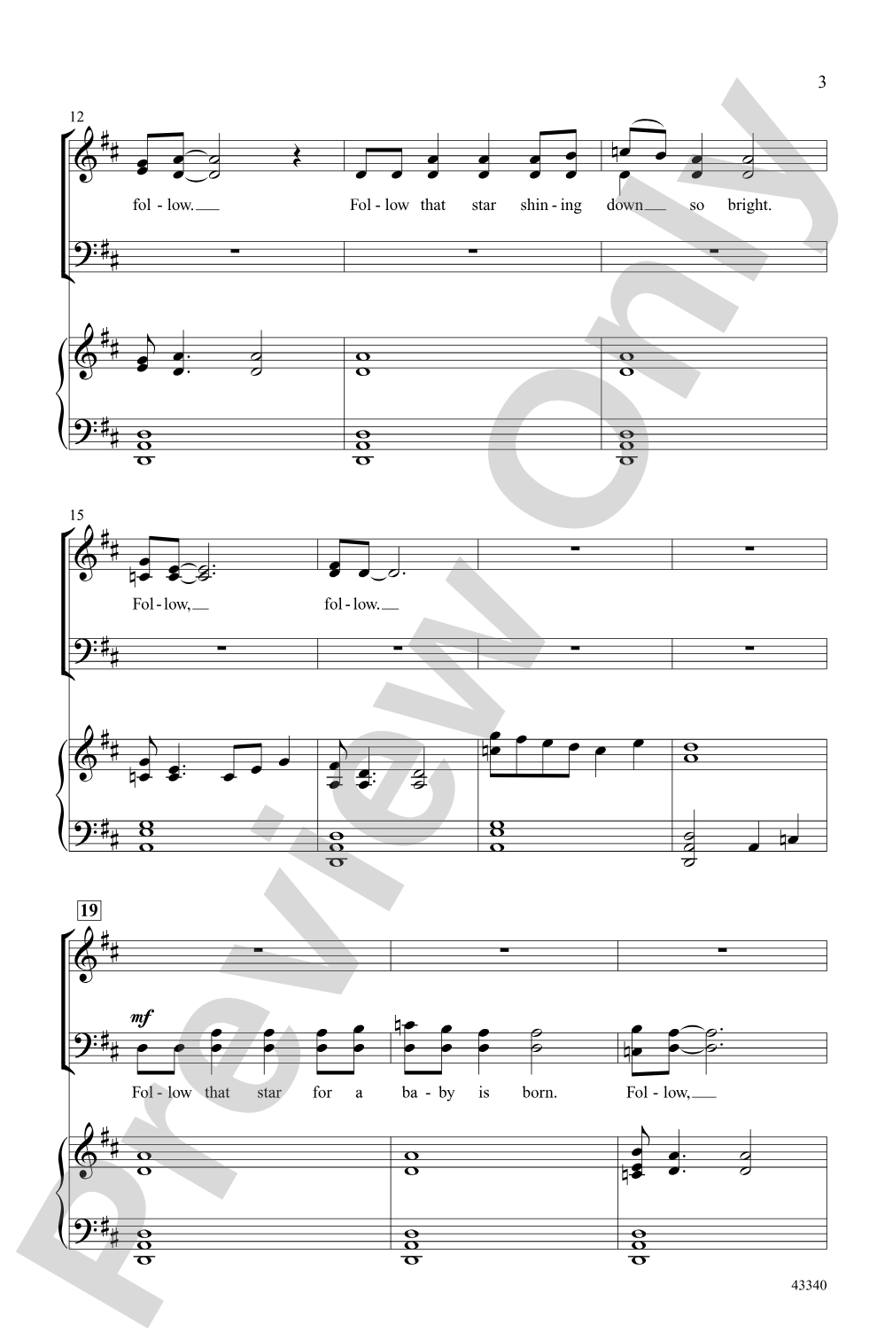 Follow That Star: SATB Choral Octavo