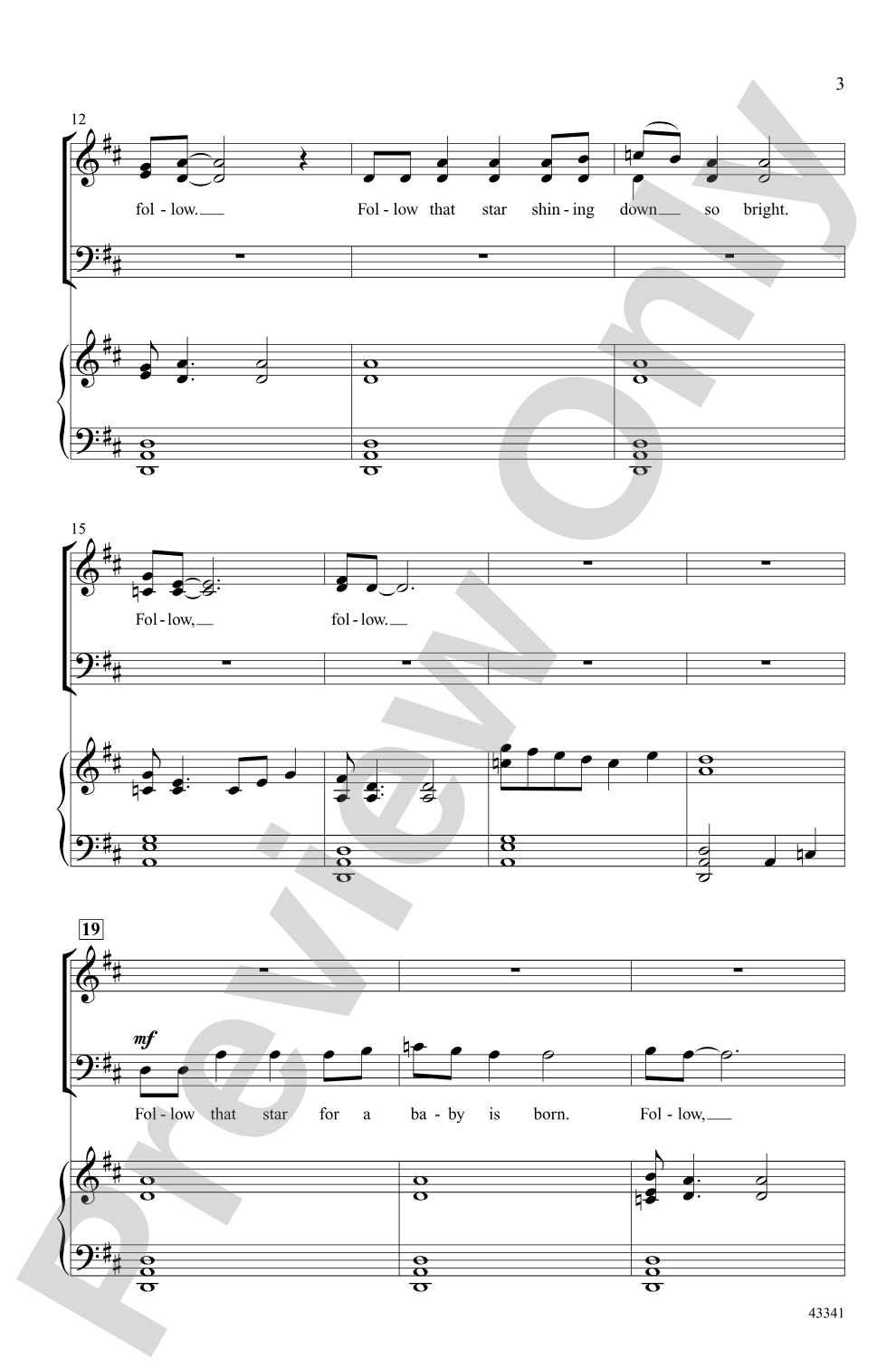 Follow That Star: SAB Choral Octavo
