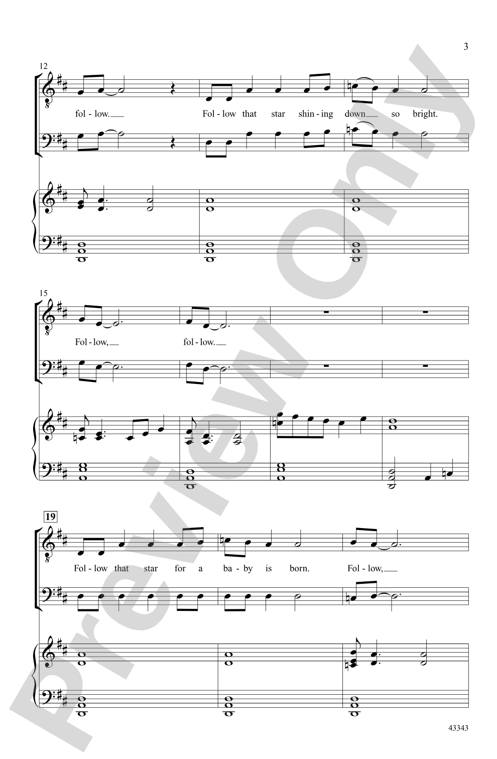 Follow That Star: TB Choral Octavo
