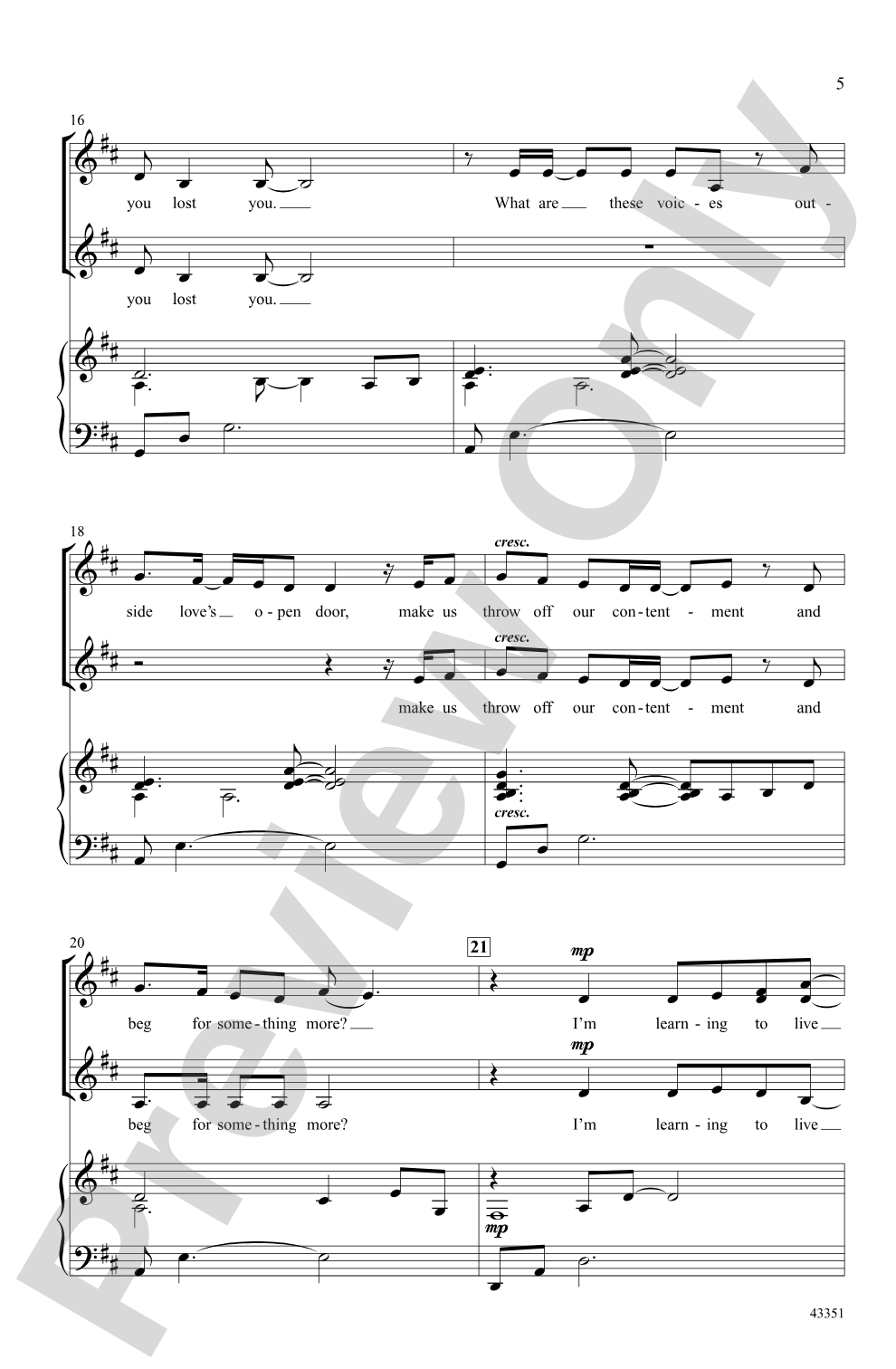 The Heart of the Matter: SSA Choral Octavo