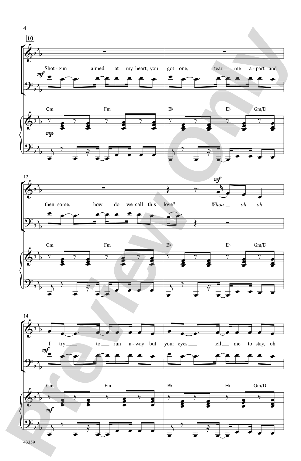 Me and My Broken Heart: SATB Choral Octavo