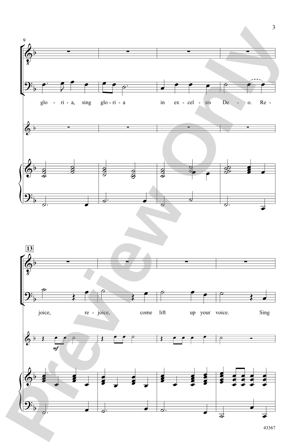 Sing Gloria!: TB Choral Octavo