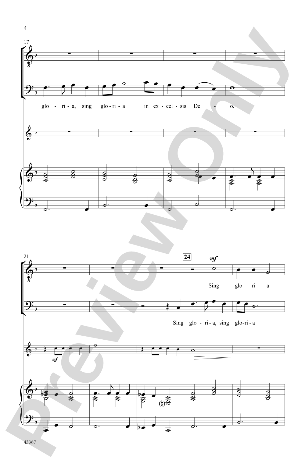 Sing Gloria!: TB Choral Octavo