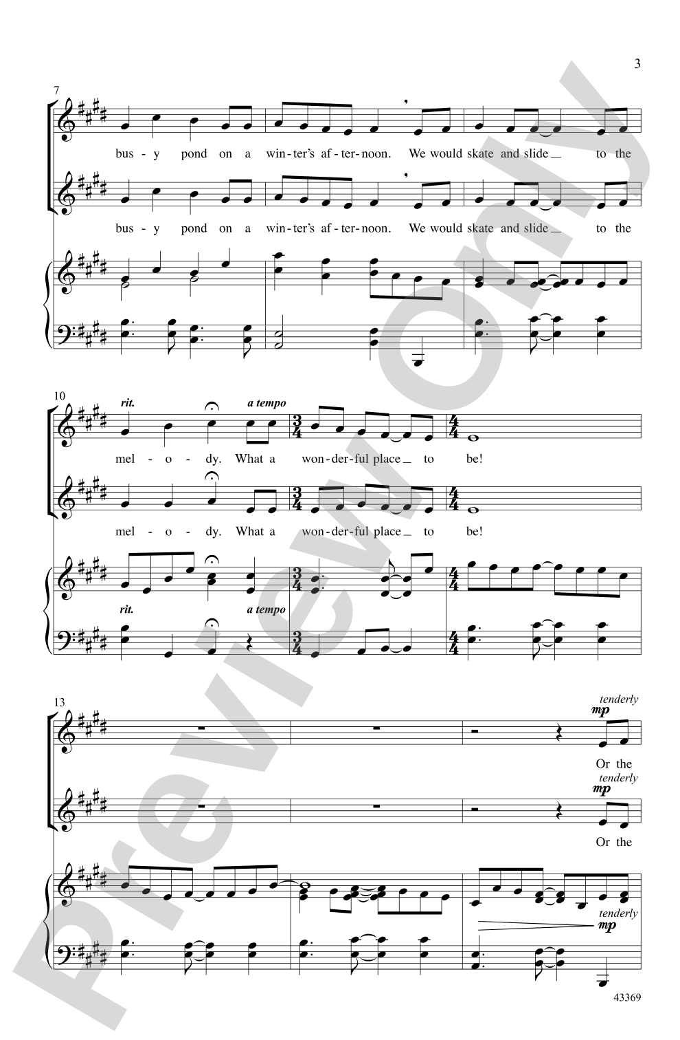 If the Snow Could Sing: 2-Part Choral Octavo