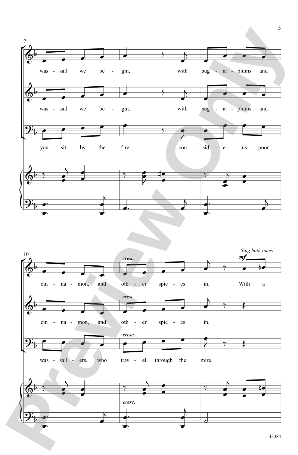 A Jolly Wassail: SAB Choral Octavo