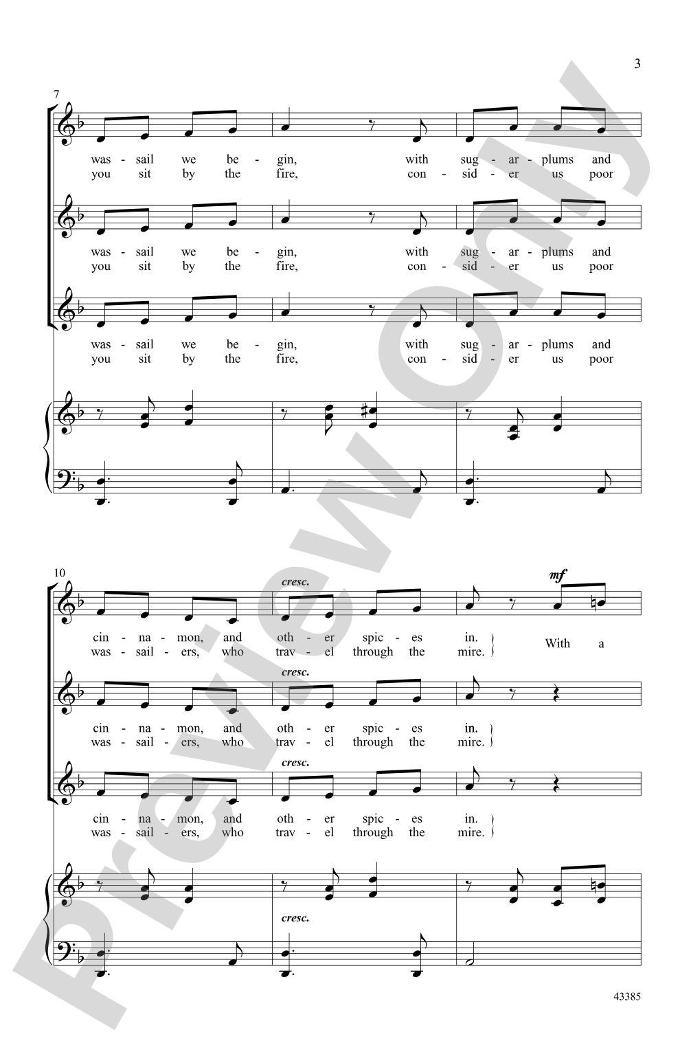 A Jolly Wassail: SSA Choral Octavo