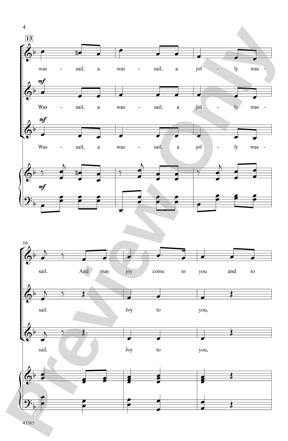 A Jolly Wassail: SSA Choral Octavo