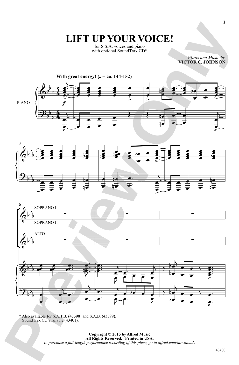 Lift Up Your Voice!: SSA Choral Octavo