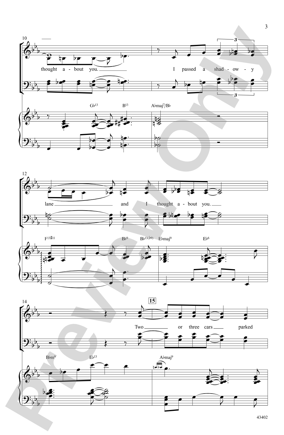 I Thought About You: SATB Choral Octavo
