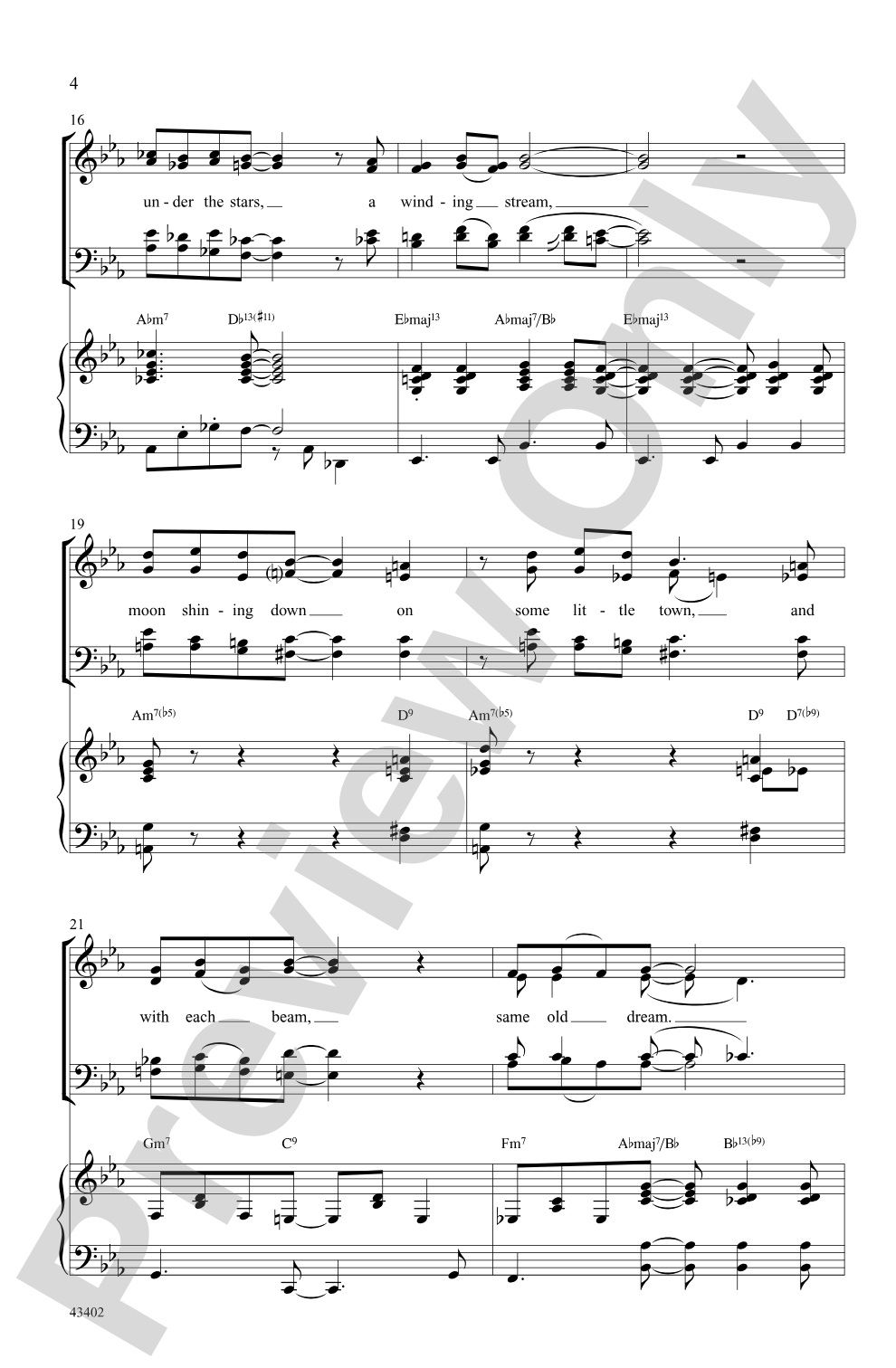 I Thought About You: SATB Choral Octavo